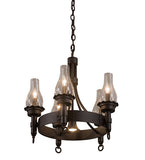 22"W Durango 5 Lt Western Chandelier