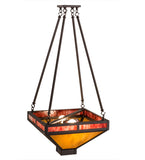 18"Sq Whitewing Inverted Pendant