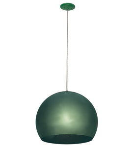 20"W Bola Play Contemporary Green Pendant