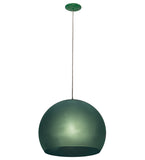 20"W Bola Play Contemporary Green Pendant