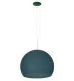 20"W Bola Play Contemporary Green Pendant