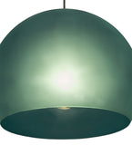 20"W Bola Play Contemporary Green Pendant