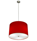 22"W Cilindro Play Textrene Contemporary Pendant