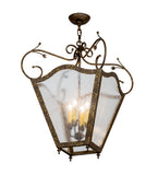 20"Sq Terena 4 Lt Mission Victorian Pendant
