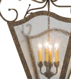 20"Sq Terena 4 Lt Mission Victorian Pendant