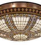 45"W Fleur-de-lis Flush Mount