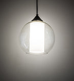 12"W Bola Cilindro Contemporary Pendant