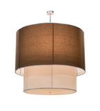 72"W Cilindro 2 Tier Textrene Pendant