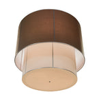 72"W Cilindro 2 Tier Textrene Pendant