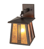 7"W Prairie Loft Hanging Indoor Outdoor Wall Sconce