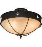 24"W Sabrina Gothic Semi-Flushmount