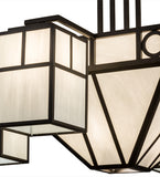 60"W Mission Chic 4 Lt Chandelier