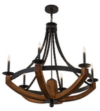 42"W Rustic Doyle Chandelier