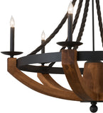 42"W Rustic Doyle Chandelier
