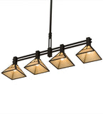 64"L "T" Mission 4 Lt Kitchen Island Lighting