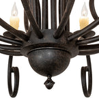 60"W Sienna 18 Lt Two Tier Chandelier