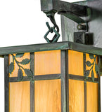 9"W Hyde Park Sprig Outdoor Hanging Wall Sconce