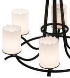 36"W Octavia 6 Lt Contemporary Chandelier