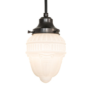 5"W Revival Schoolhouse W/Colonnade Globe Mini Pendant