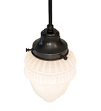 5"W Revival Schoolhouse W/Colonnade Globe Mini Pendant