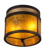 11.5"W Smythe Craftsman Flush Mount