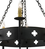 38"W Sabrina 8 Lt Gothic Chandelier