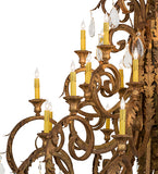 60"W Serratina 32 Lt Victorian Chandelier