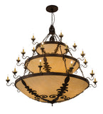 72"W Castellum 3 Tier Chandelier