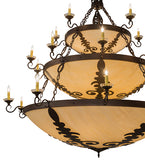 72"W Castellum 3 Tier Chandelier