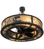 44"W Smythe Quarrystone Chandel-Air Fan