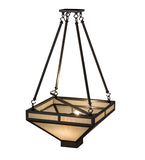 18"Sq Whitewing Modern Inverted Pendant
