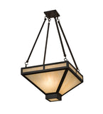 18"Sq Whitewing Modern Inverted Pendant
