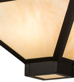 18"Sq Whitewing Modern Inverted Pendant