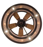 44"W Mission Hill Top W/Up and Downlights Chandel-Air Fan