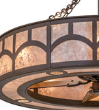 44"W Mission Hill Top W/Up and Downlights Chandel-Air Fan