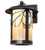 10"W Fulton Branches Solid Mount Outdoor Wall Sconce