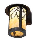 10"W Fulton Branches Solid Mount Outdoor Wall Sconce