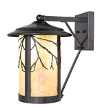 10"W Fulton Branches Solid Mount Outdoor Wall Sconce