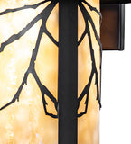 10"W Fulton Branches Solid Mount Outdoor Wall Sconce
