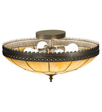 20"W Vincent Honeycomb Victorian Flush Mount