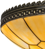 20"W Vincent Honeycomb Victorian Flush Mount