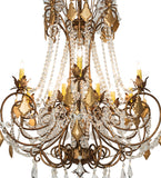 38"W Minuet 12 Lt Victorian Chandelier