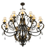54"W Ingrid 12 Lt Victorian Chandelier
