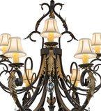 54"W Ingrid 12 Lt Victorian Chandelier