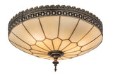 15"W Vincent Honeycomb Victorian Flush Mount