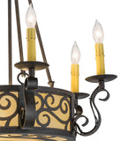 24"W Delano 6 Lt Victorian Gothic Chandelier