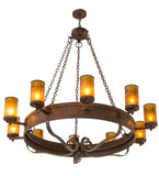 60"W Parnella 10 Lt Rustic Lodge Chandelier