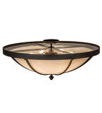 30"W Dominga Traditional Flush Mount