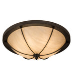 30"W Dominga Traditional Flush Mount