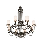 60"W Saxony 8 Lt Chandelier